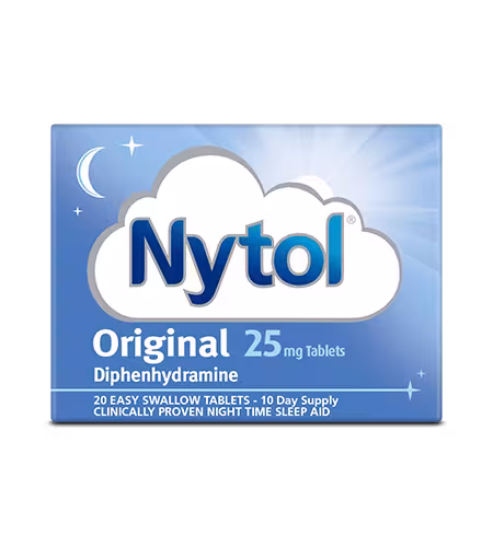 Nytol Original 25mg Tablets pack